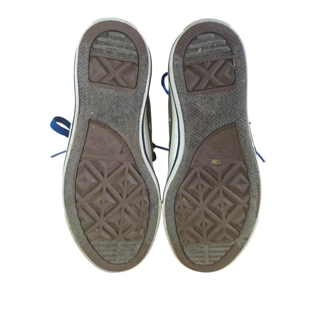 Converse Chuck Taylor All Star Low Grey Neon Blue Kids Size 3 140074F
